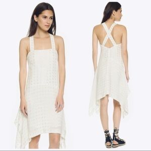 sachin and babi light blue dress Club Monaco Corah Ruffle Sleeve Silk Dress – evaChic